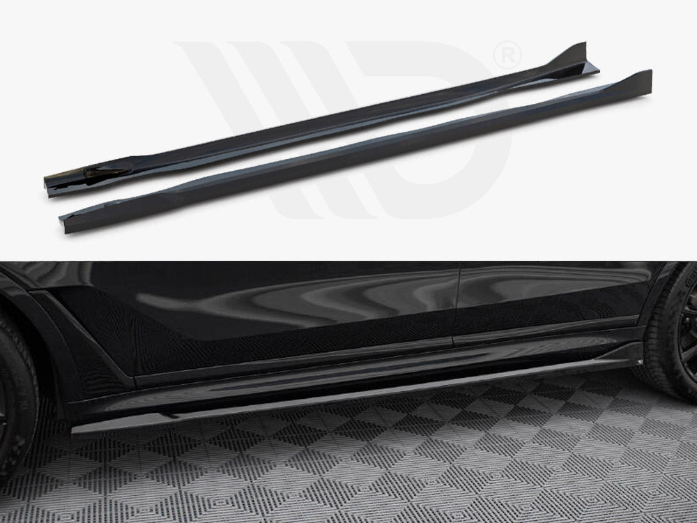 Side Skirts Diffusers BMW X7 M-Pack G07 Facelift - Wayside Performance 
