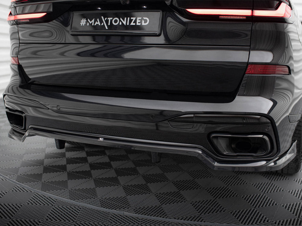 Central Rear Splitter (Vertical Bars) BMW X7 M-Pack G07 Facelift - Wayside Performance 