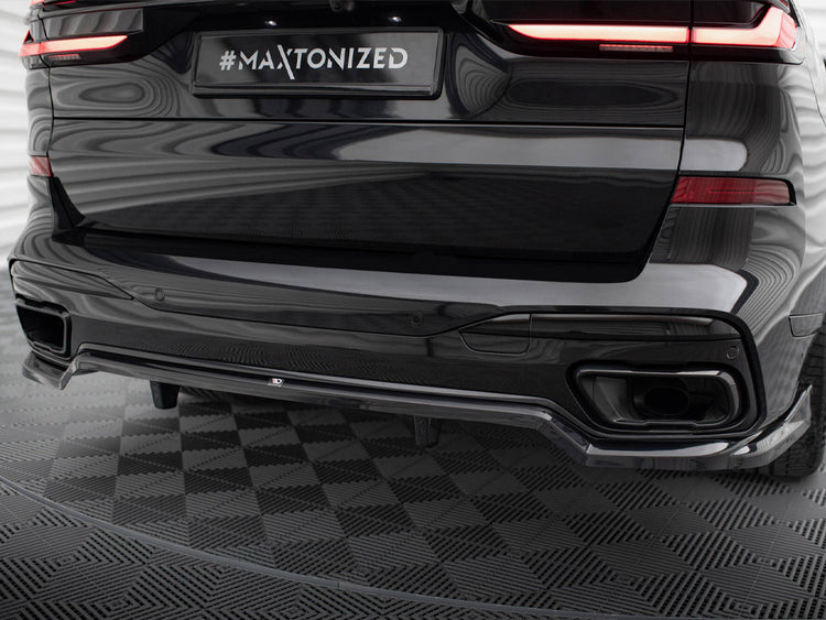 Central Rear Splitter (Vertical Bars) BMW X7 M-Pack G07 Facelift - Wayside Performance 