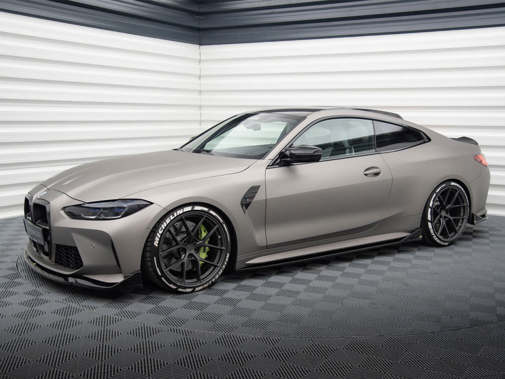 Side Skirts Diffusers V.3 CSL Look BMW M4 G82 - Wayside Performance