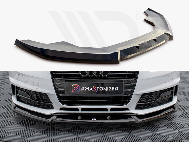 Front Splitter V.1 Audi A4 Competition B8 Facelift - Wayside Performance 