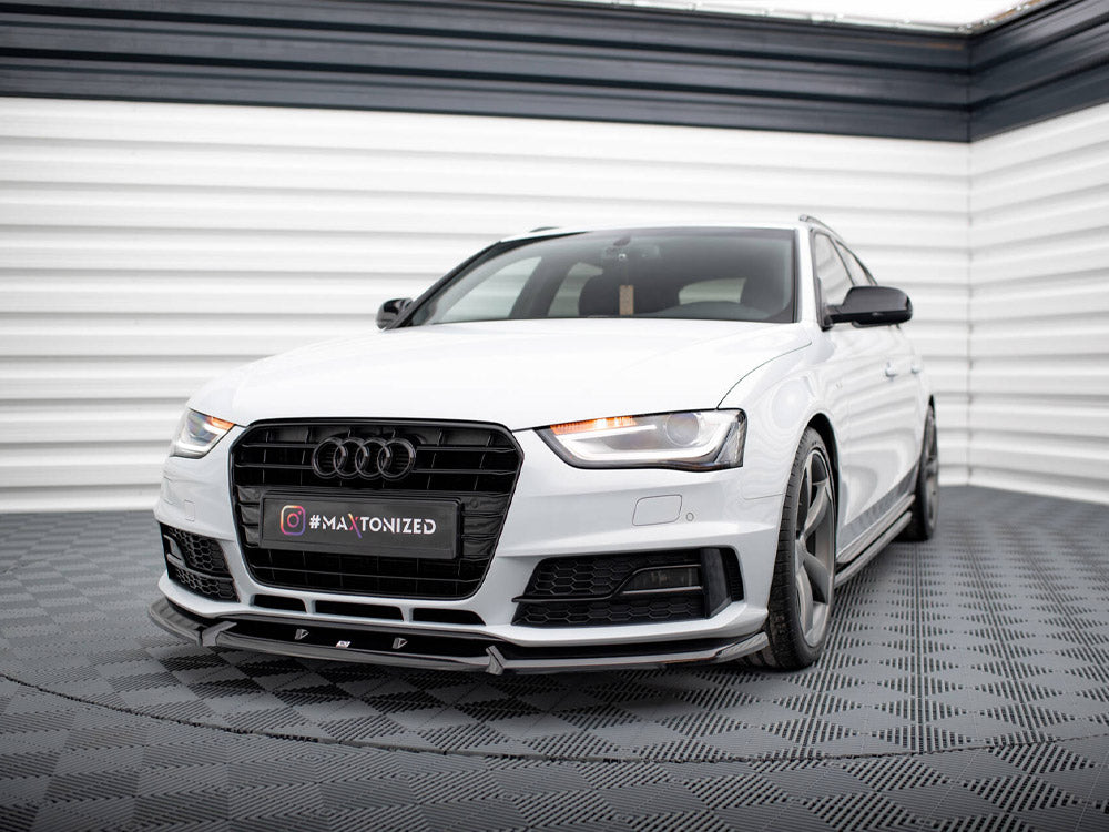 Front Splitter V.1 Audi A4 Competition B8 Facelift - Wayside Performance 