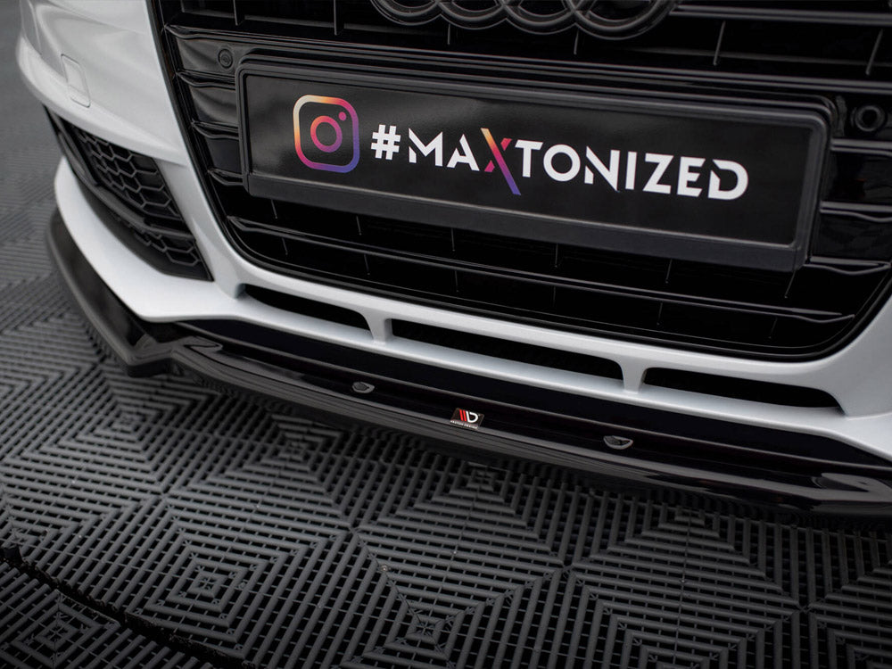 Front Splitter V.2 Audi A4 Competition B8 Facelift - Wayside Performance 
