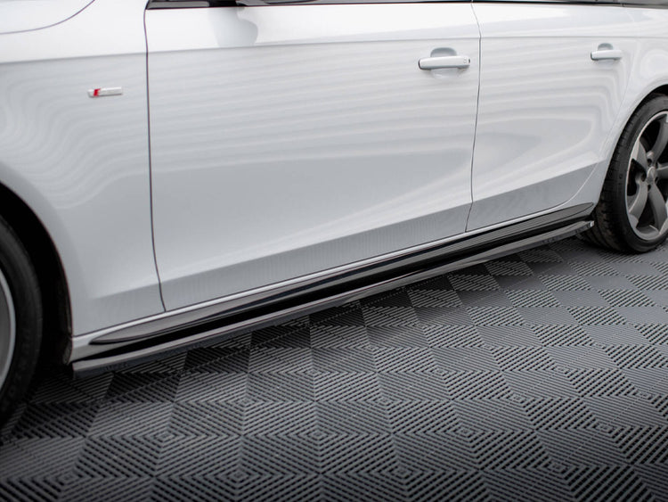 Side Skirts Diffusers V.3 Audi A4 / A4 S-Line / S4 B8 - Wayside Performance 