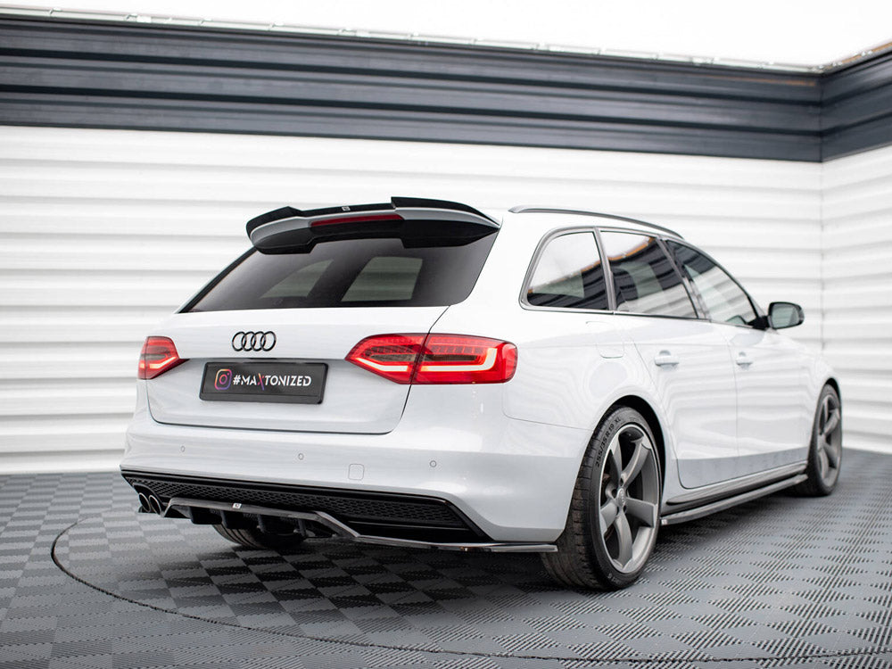 Central Rear Splitter (Vertical Bars) Audi A4 Competition B8 Facelift - Wayside Performance 