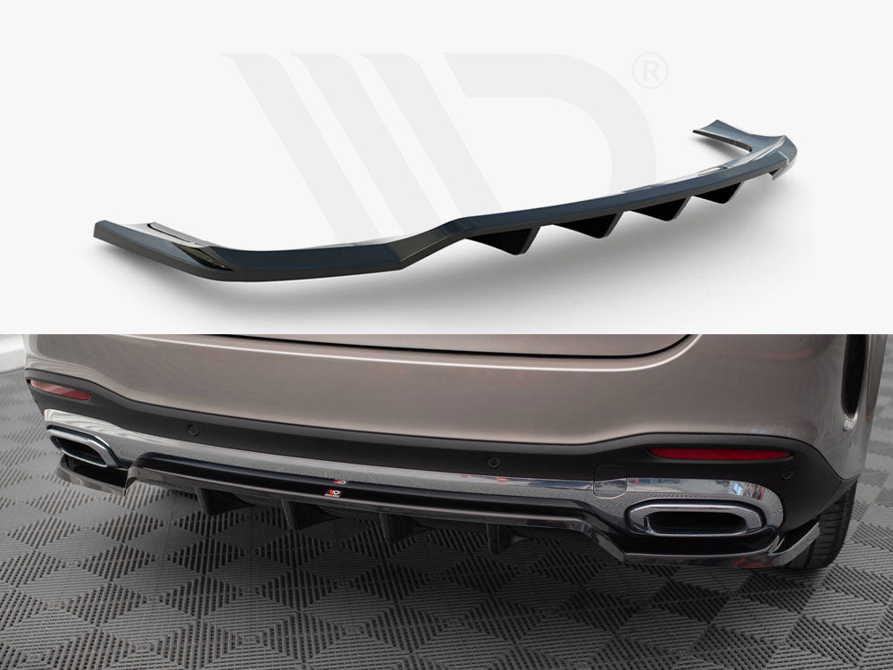 Central Rear Splitter (Vertical Bars) Mercedes-Benz GLE SUV AMG-Line W167 - Wayside Performance 