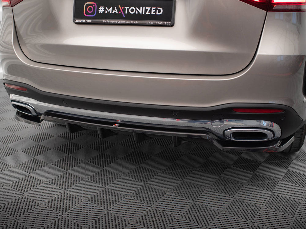 Central Rear Splitter (Vertical Bars) Mercedes-Benz GLE SUV AMG-Line W167 - Wayside Performance 