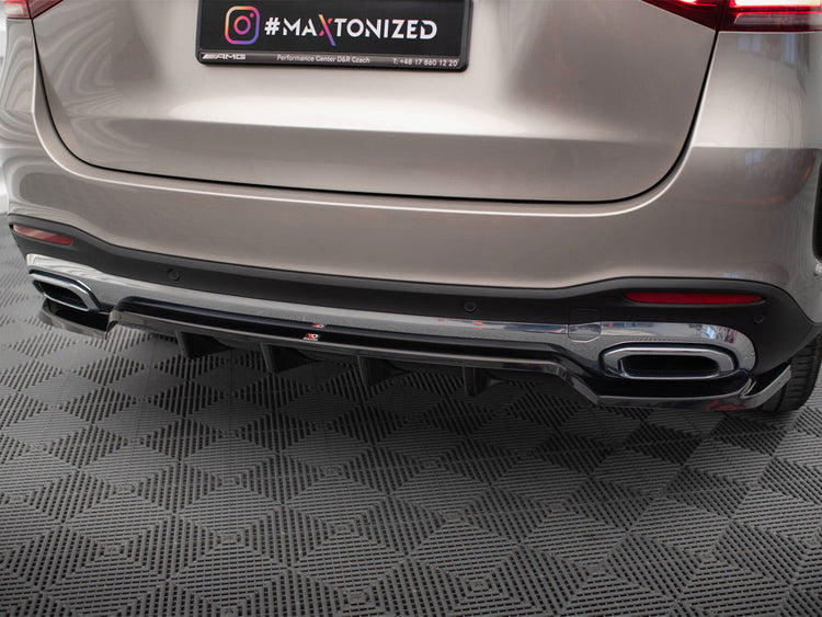 Central Rear Splitter (Vertical Bars) Mercedes-Benz GLE SUV AMG-Line W167 - Wayside Performance 