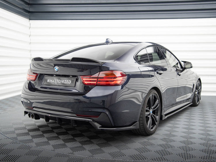 Central Rear Splitter (Vertical Bars) BMW 4 Gran Coupe M-Pack F36 - Wayside Performance 