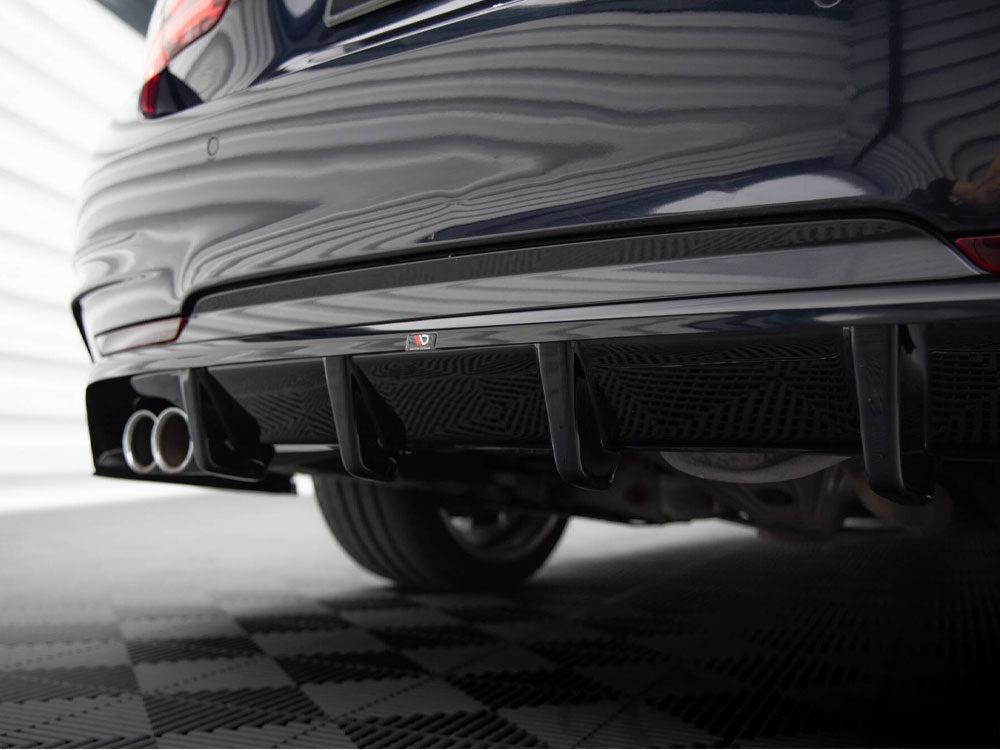 Central Rear Splitter (Vertical Bars) BMW 4 Gran Coupe M-Pack F36 - Wayside Performance 