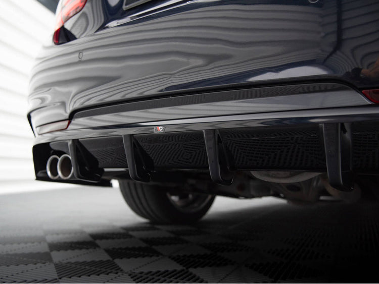 Central Rear Splitter (Vertical Bars) BMW 4 Gran Coupe M-Pack F36 - Wayside Performance 