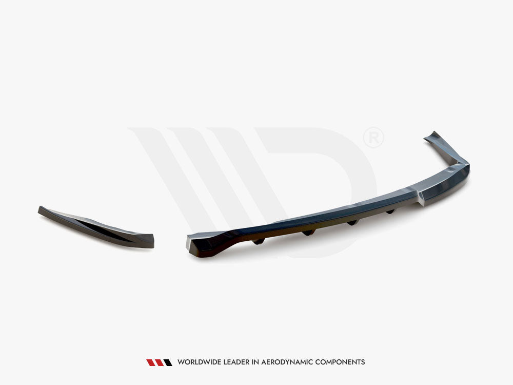 Central Rear Splitter (Vertical Bars) BMW 1 M-Pack E87 Facelift - Wayside Performance 