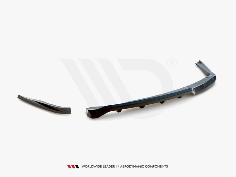 Central Rear Splitter (Vertical Bars) BMW 1 M-Pack E87 Facelift - Wayside Performance 