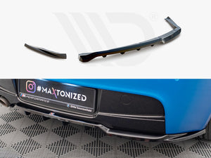 Central Rear Splitter (Vertical Bars) BMW 1 M-Pack E87 Facelift - Wayside Performance 