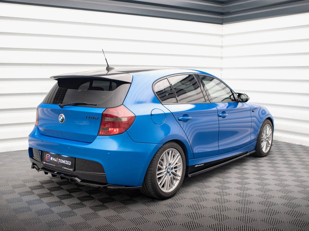 Central Rear Splitter (Vertical Bars) BMW 1 M-Pack E87 Facelift - Wayside Performance 