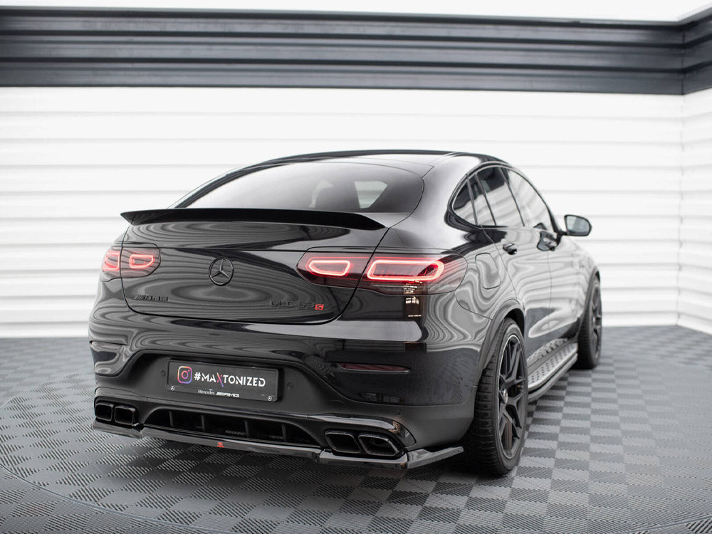 Central Rear Splitter (Vertical Bars) Mercedes-AMG GLC 63 Coupe C253 Facelift - Wayside Performance 