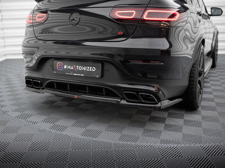 Central Rear Splitter (Vertical Bars) Mercedes-AMG GLC 63 Coupe C253 Facelift - Wayside Performance 