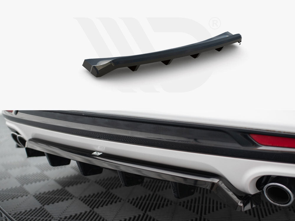 Central Rear Splitter (Vertical Bars) Ford Mondeo Sport Mk5 Facelift / Fusion Sport Mk2 Facelift - Wayside Performance 