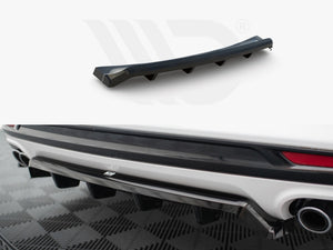 Central Rear Splitter (Vertical Bars) Ford Mondeo Sport Mk5 Facelift / Fusion Sport Mk2 Facelift - Wayside Performance 