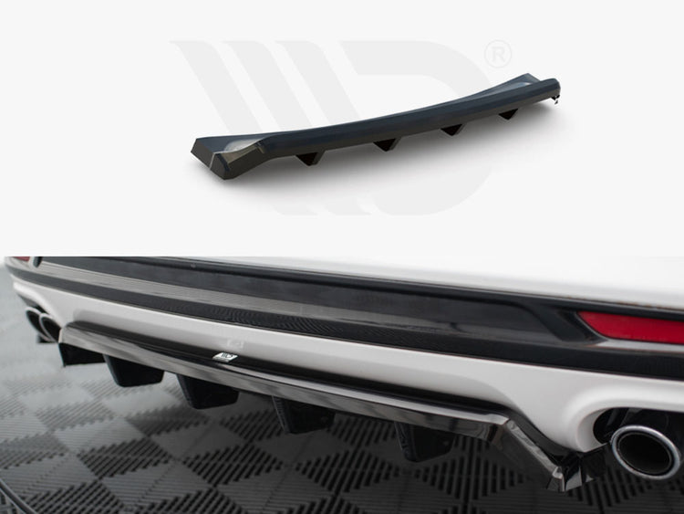 Central Rear Splitter (Vertical Bars) Ford Mondeo Sport Mk5 Facelift / Fusion Sport Mk2 Facelift - Wayside Performance 