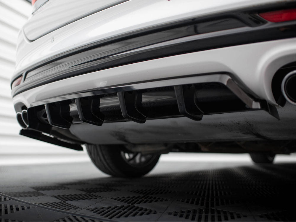 Central Rear Splitter (Vertical Bars) Ford Mondeo Sport Mk5 Facelift / Fusion Sport Mk2 Facelift - Wayside Performance 