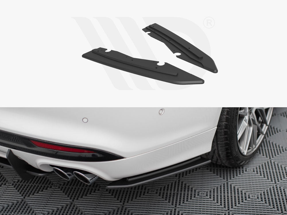 Street Pro Rear Side Splitters Ford Mondeo Sport Mk5 Facelift / Fusion Sport Mk2 Facelift - Wayside Performance 