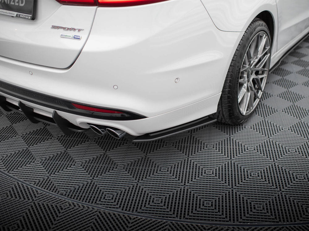 Street Pro Rear Side Splitters Ford Mondeo Sport Mk5 Facelift / Fusion Sport Mk2 Facelift - Wayside Performance 