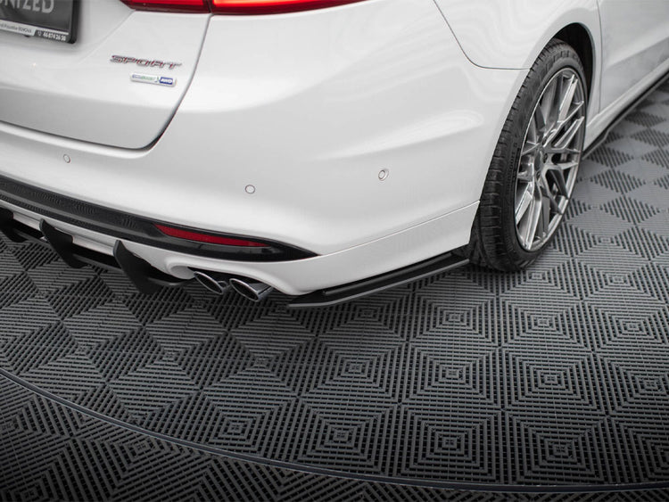 Street Pro Rear Side Splitters Ford Mondeo Sport Mk5 Facelift / Fusion Sport Mk2 Facelift - Wayside Performance 