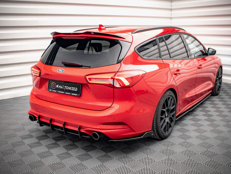 Rear Side Splitters V.6 Ford Focus Estate ST-Line Mk4 - Wayside Performance 