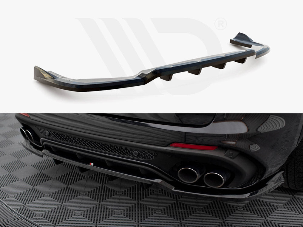 Central Rear Splitter (Vertical Bars) Alfa Romeo Stelvio Quadrifoglio Mk1 - Wayside Performance 