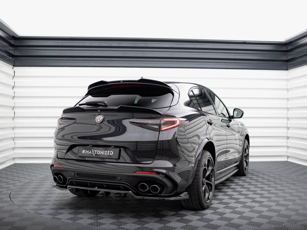Central Rear Splitter (Vertical Bars) Alfa Romeo Stelvio Quadrifoglio Mk1 - Wayside Performance 