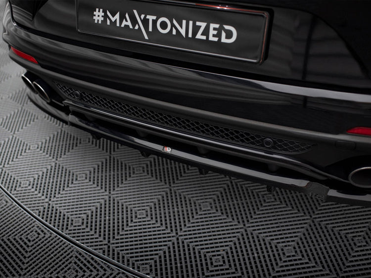 Central Rear Splitter (Vertical Bars) Alfa Romeo Stelvio Quadrifoglio Mk1 - Wayside Performance 