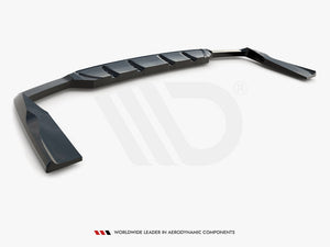 Central Rear Splitter (Vertical Bars) Mercedes-AMG GLC 63 Coupe C253 Facelift - Wayside Performance 