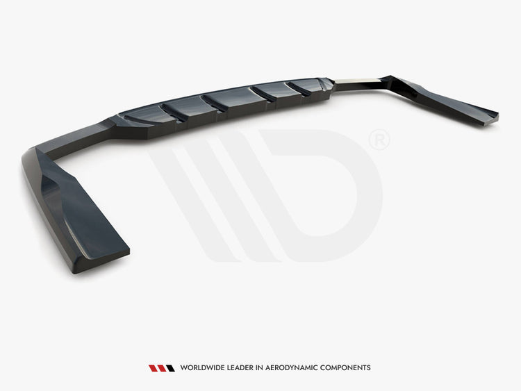 Central Rear Splitter (Vertical Bars) Mercedes-AMG GLC 63 Coupe C253 Facelift - Wayside Performance 