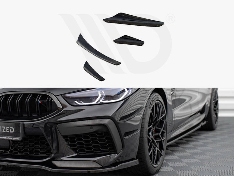 Front Bumper Wings (Canards) BMW M8 Gran Coupe F93 - Wayside Performance 