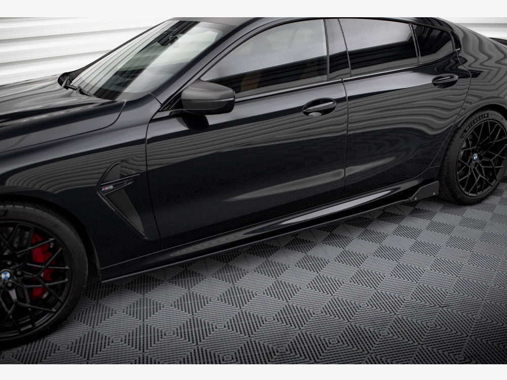 Side Skirts Diffusers V.1 + Flaps BMW M8 Gran Coupe F93 / 8 Gran Coupe M-Pack G16 - Wayside Performance 