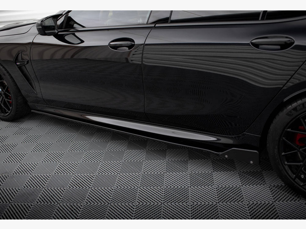 Side Skirts Diffusers V.1 + Flaps BMW M8 Gran Coupe F93 / 8 Gran Coupe M-Pack G16 - Wayside Performance 