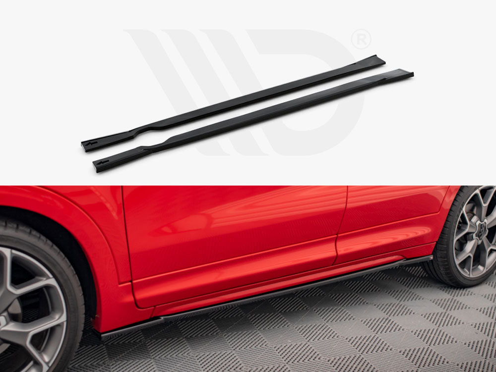 Side Skirts Diffusers Fiat 500X Sport Mk1 Facelift - Wayside Performance 