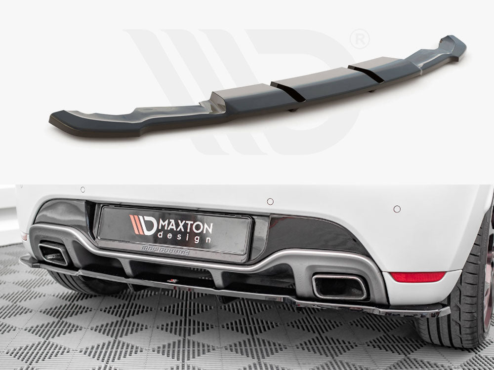 Central Rear Splitter (Vertical Bars) Renault Clio RS Mk4 - Wayside Performance 