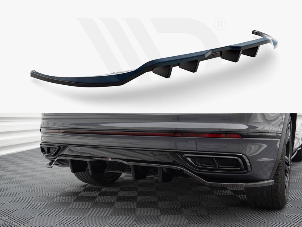 Central Rear Splitter (Vertical Bars) Volkswagen Tiguan R-Line Mk2 Facelift - Wayside Performance 
