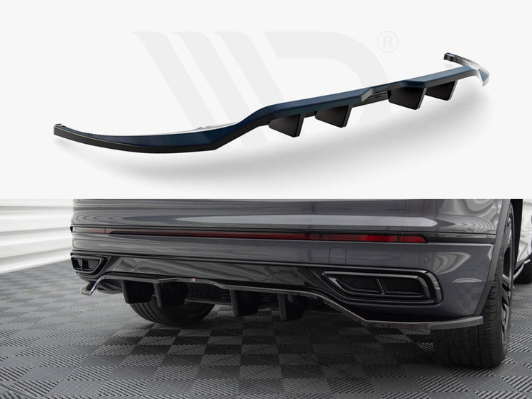 Central Rear Splitter (Vertical Bars) Volkswagen Tiguan R-Line Mk2 Facelift - Wayside Performance 