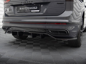 Central Rear Splitter (Vertical Bars) Volkswagen Tiguan R-Line Mk2 Facelift - Wayside Performance 
