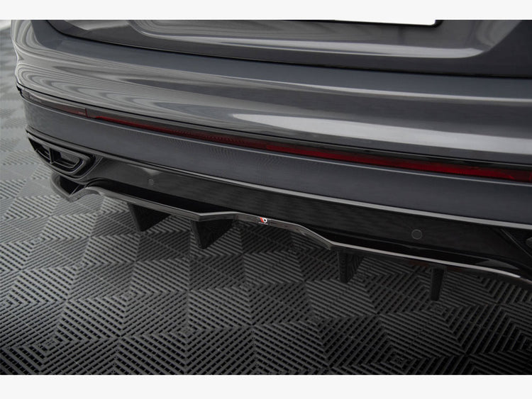 Central Rear Splitter (Vertical Bars) Volkswagen Tiguan R-Line Mk2 Facelift - Wayside Performance 