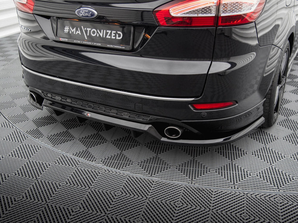 Central Rear Splitter (Vertical Bars) Ford Mondeo ST-Line Mk4 Facelift - Wayside Performance 