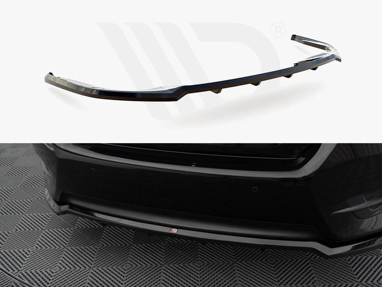 Central Rear Splitter (Vertical Bars) Honda Civic Mk10 - Wayside Performance 