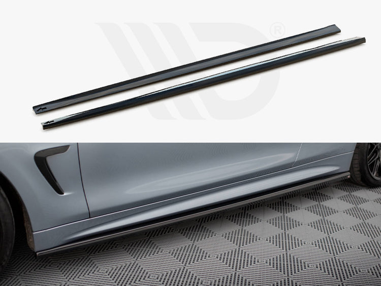 Side Skirts Diffusers V.3 BMW 4 Coupe M-Pack F32 - Wayside Performance 