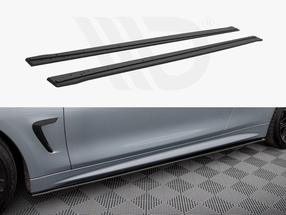 Street PRO Side Skirts Diffusers BMW 4 Coupe M-Pack F32 - Wayside Performance