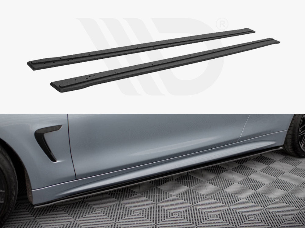 Street PRO Side Skirts Diffusers BMW 4 Coupe M-Pack F32 - Wayside Performance 