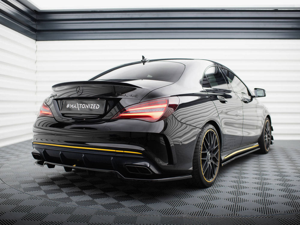 Central Rear Splitter (Vertical Bars) Mercedes-AMG CLA 45 C117 Facelift - Wayside Performance 