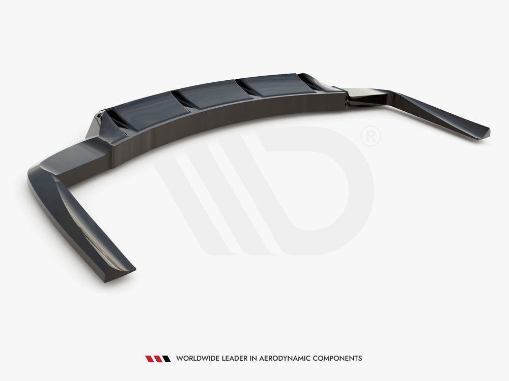 Central Rear Splitter (Vertical Bars) Mercedes-AMG CLA 45 C117 Facelift - Wayside Performance 